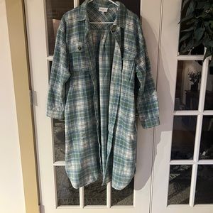 M/L blue Long shacket